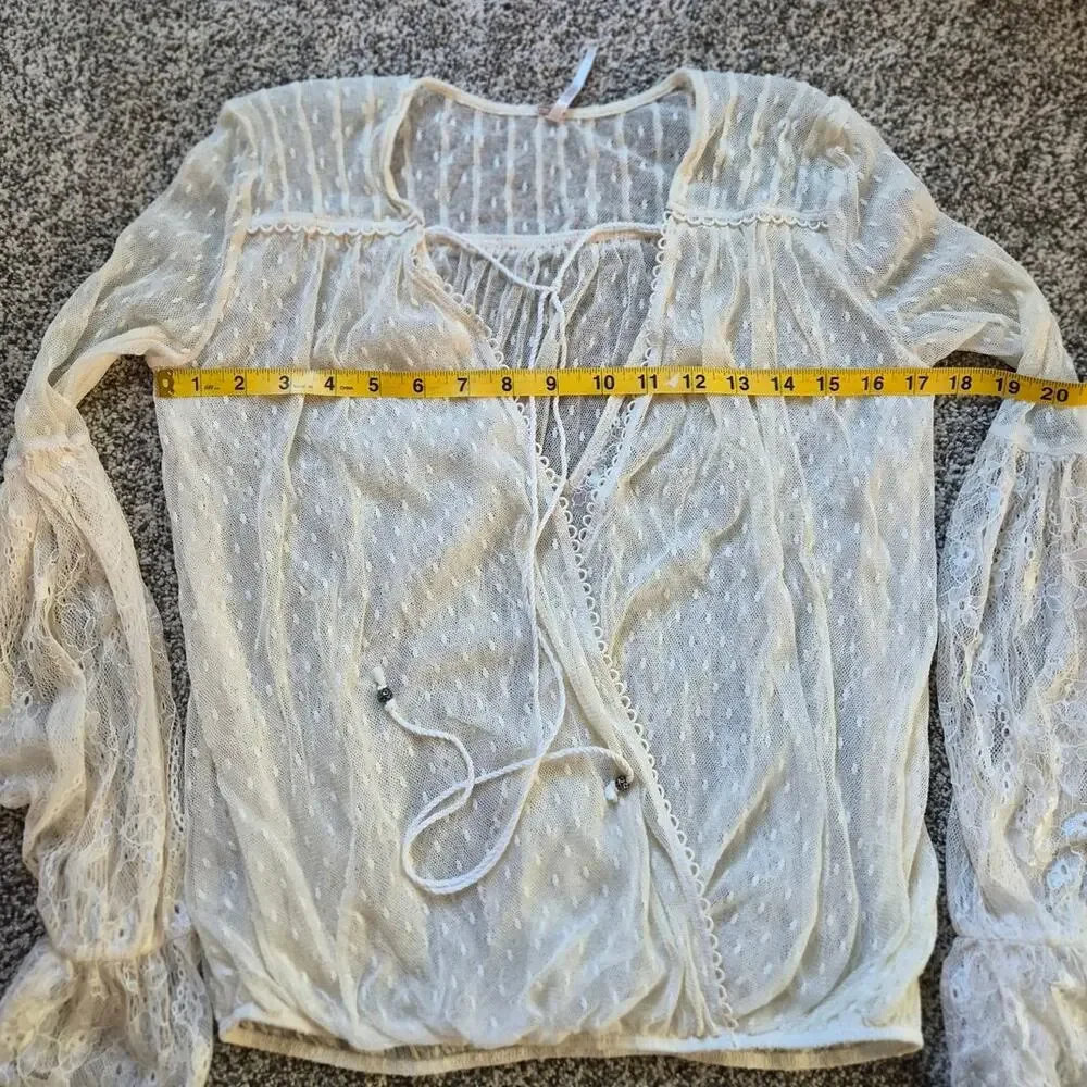 Free People Far Away Laced Fairy Top